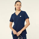 NNT Womens Invigorate Helen Scrub Top - Navy Blue