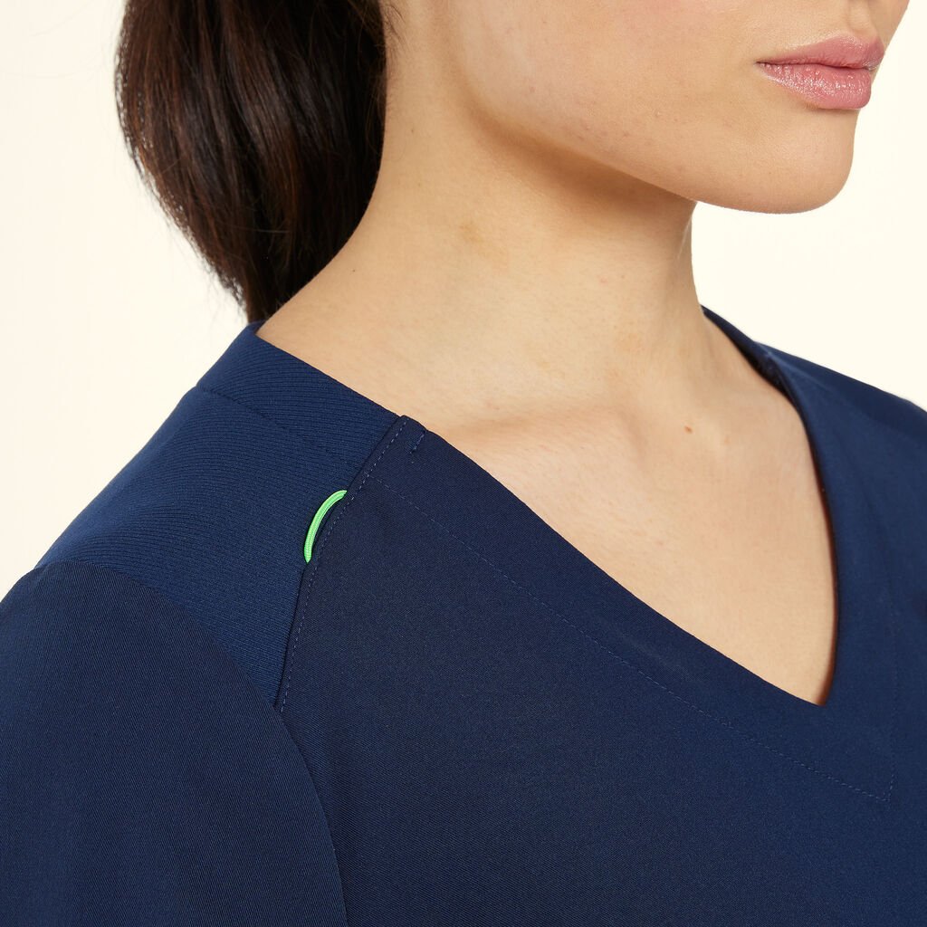 NNT Womens Invigorate Helen Scrub Top - Navy Blue