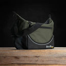 Canvas Crib Bags - Black & Green