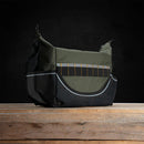Canvas Crib Bags - Black & Green