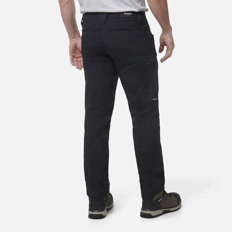 King Gee Men's Drycool Lightweight Stretch Cargo Pants K13007 - Black