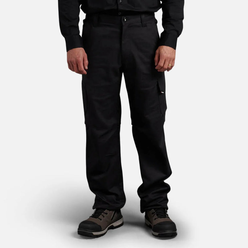 King Gee Men's Workcool 2 L/Weight Ripstop Cotton Cargo Pants K13820 -Black