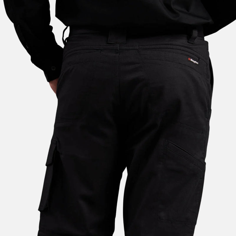 King Gee Men's Workcool 2 L/Weight Ripstop Cotton Cargo Pants K13820 -Black