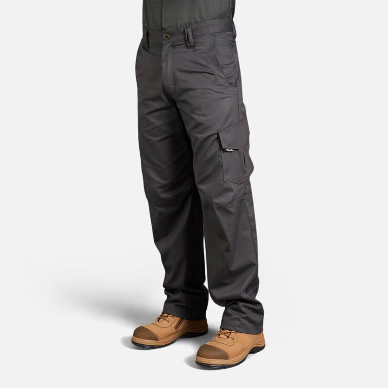 King Gee Men's Workcool 2 L/Weight Ripstop Cotton Cargo Pants K13820 - Charcoal