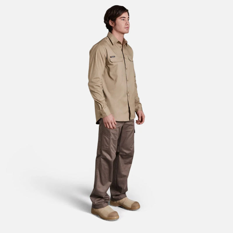 King Gee Men's Workcool 2 L/Weight Ripstop Cotton Cargo Pants K13820 - Taupe