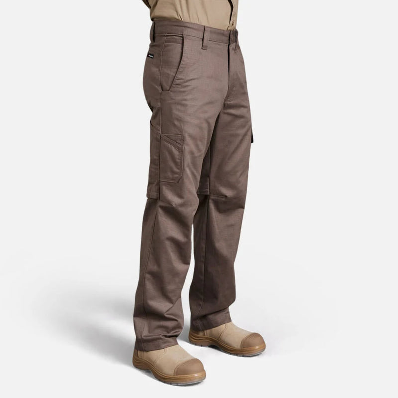 King Gee Men's Workcool 2 L/Weight Ripstop Cotton Cargo Pants K13820 - Taupe