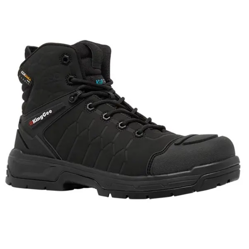 King Gee K27145 Men's Quantum Hybrid Composite Toe Work Boots 5" - Black