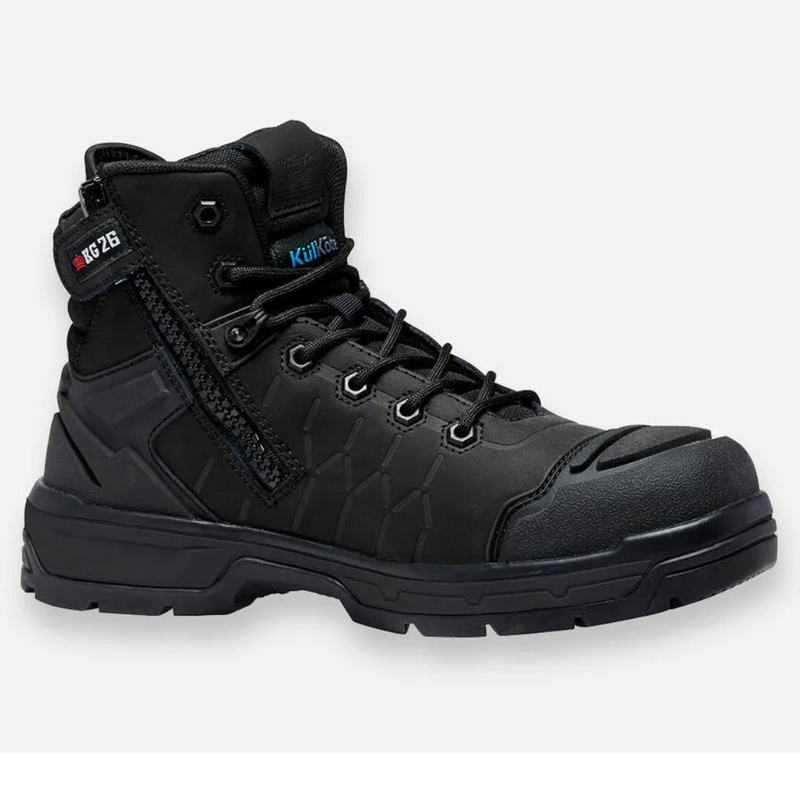 King Gee K27145 Men's Quantum Hybrid Composite Toe Work Boots 5" - Black