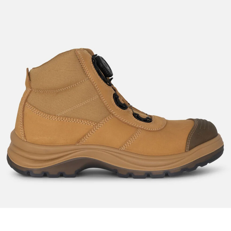 King Gee K27170 Men's Tradie Boa Fit Work Boots - Wheat