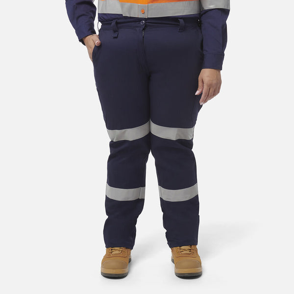 King Gee Women's Stretch Biomotion Reflective Work Pants K43010