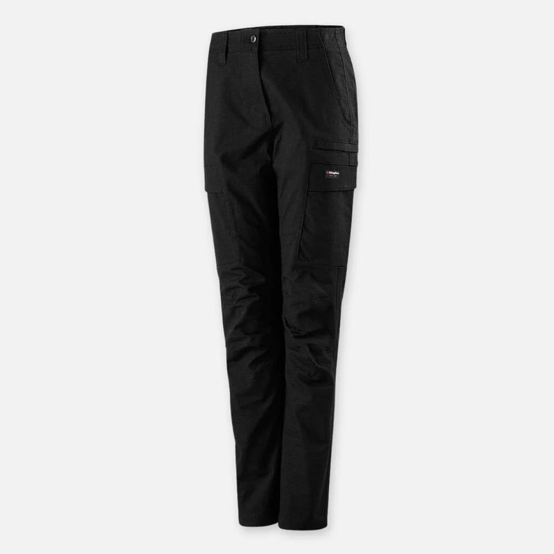 King Gee Ladies Work Cool Pro Pants - Straight Fit - K43012- Black