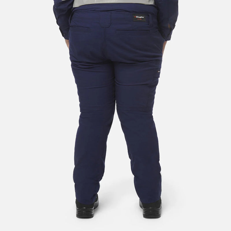 King Gee Ladies Work Cool Pro Pants - Straight Fit - K43012- Navy