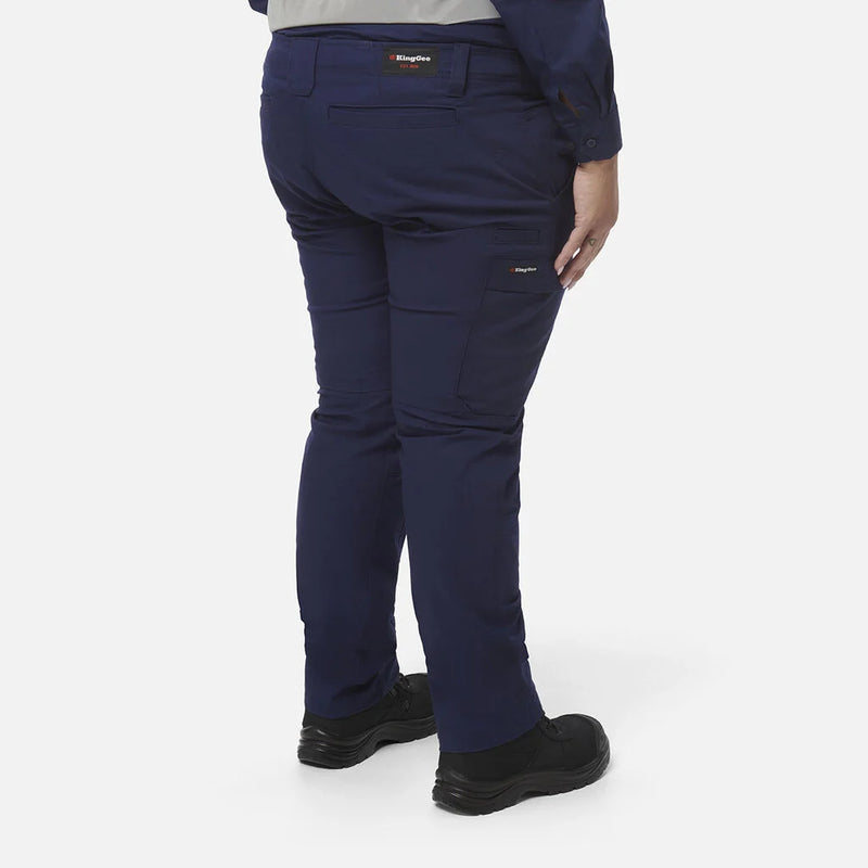 King Gee Ladies Work Cool Pro Pants - Straight Fit - K43012- Navy