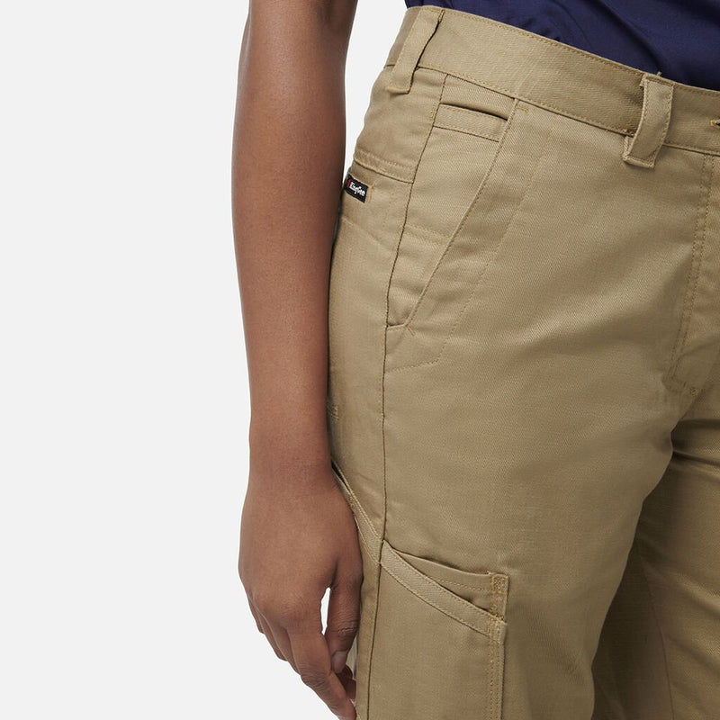 King Gee Ladies King Gee Workcool 2 L/Weight Ripstop Cotton Cargo Pants K43820 - Khaki