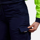 King Gee Ladies King Gee Workcool 2 L/Weight Ripstop Cotton Cargo Pants K43820 -Navy