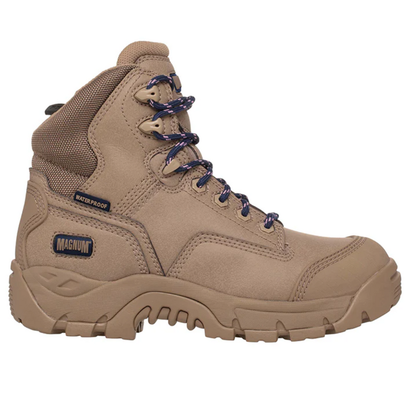 Magnum Women's Precision Max CT SZ WPI Zip Side Safety Boot- Stone