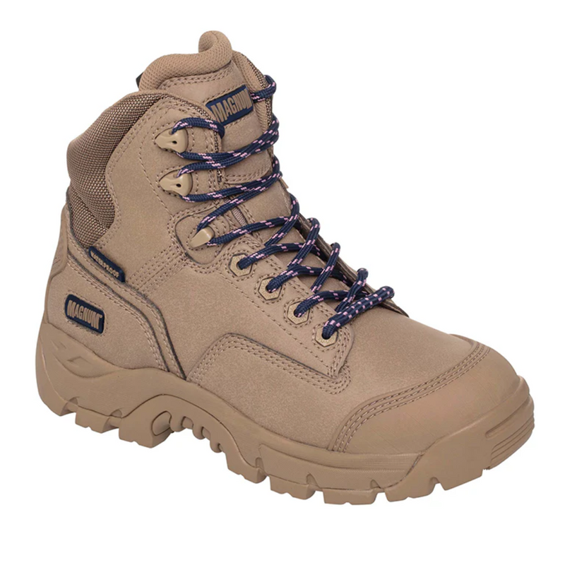 Magnum Women's Precision Max CT SZ WPI Zip Side Safety Boot- Stone