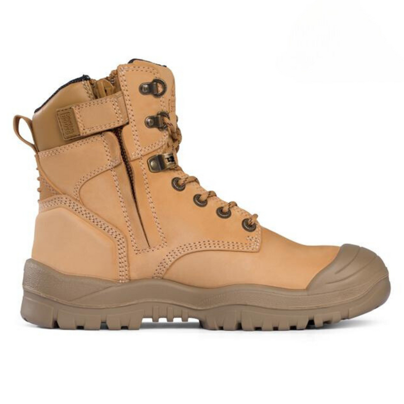 Mongrel Boots 561050 High Leg Zipsider with Scuff Cap - Wheat