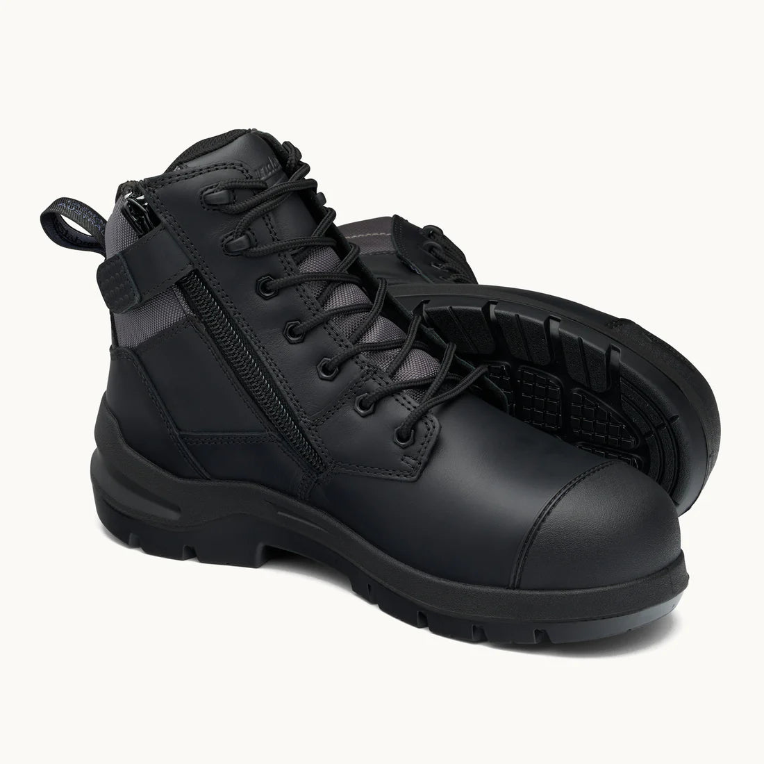 Blundstone #7561 DuraFit Zip Sided Safety Boots - Black