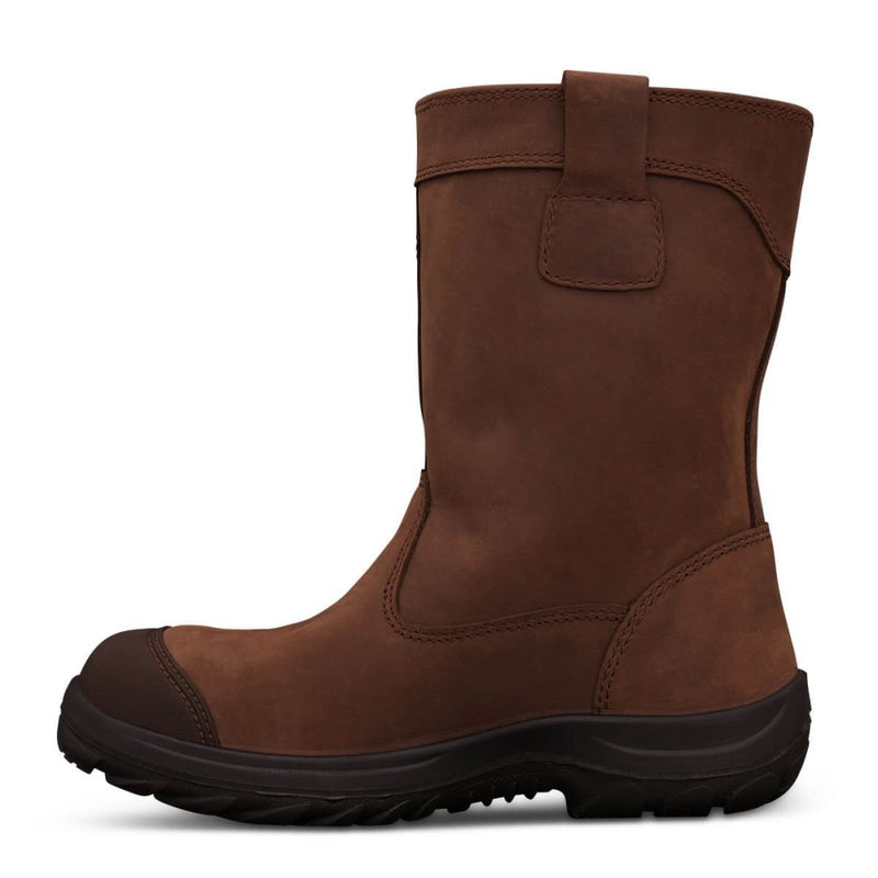 250mm Brown Pull On Riggers Boot