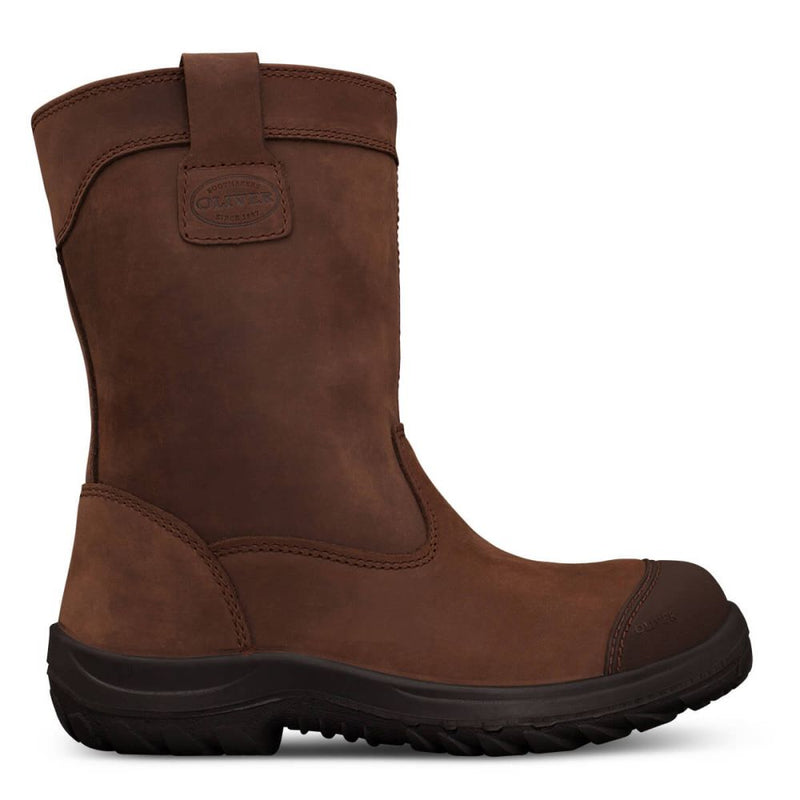 250mm Brown Pull On Riggers Boot