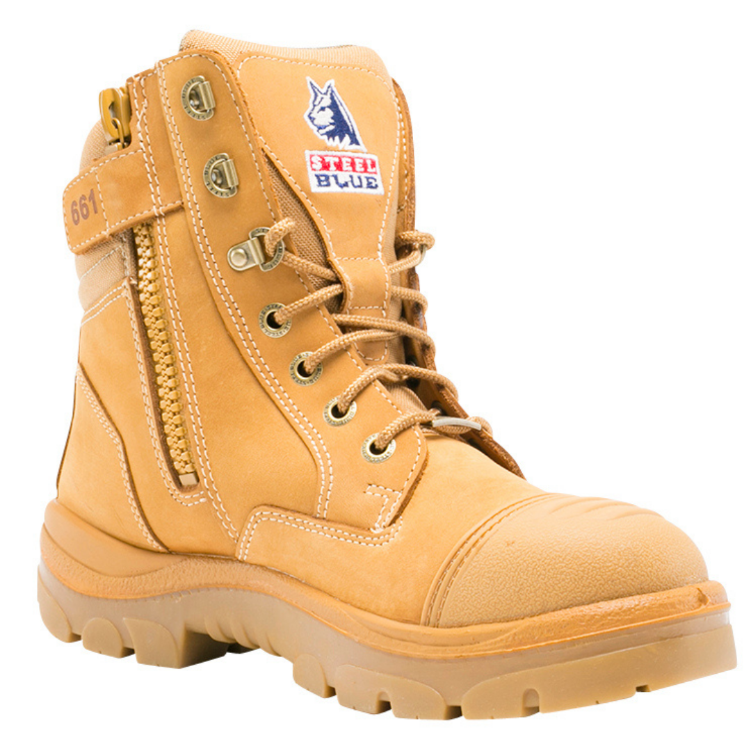 Steel Blue Mens Southern Cross Zip Sided + Scuff Cap Boot -  S312661