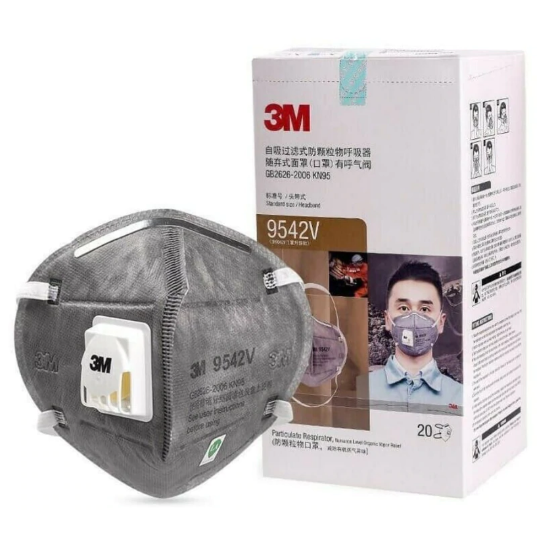 3M9542V Flat Fold Particulate Respirator P2, with Valve
