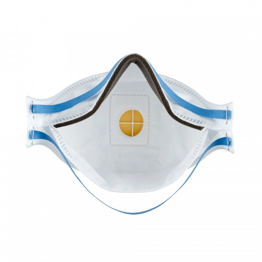 3M9322A Flat Fold Disposable mask with Valve- Box of 12