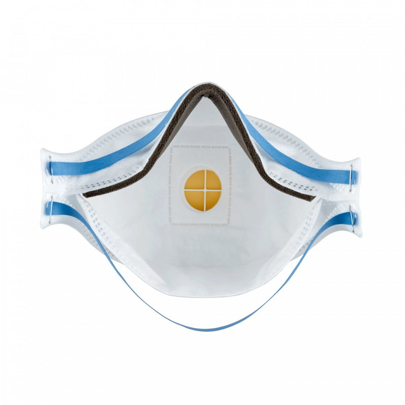 Flat Fold Disposable mask with Valve- Box of 12