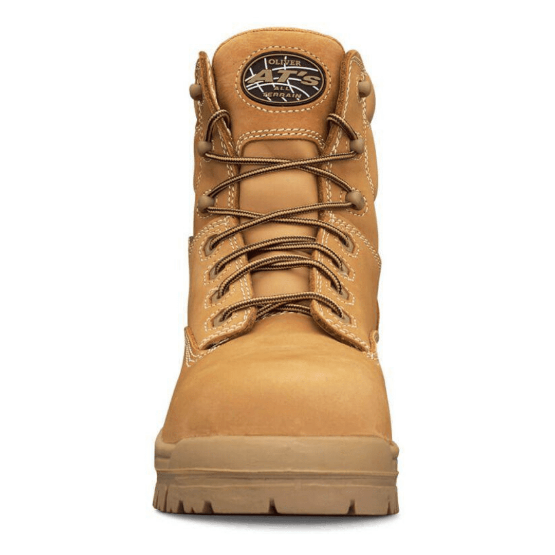 Oliver Men's Lace Up Safety Boot - Non-Metallic - Wheat