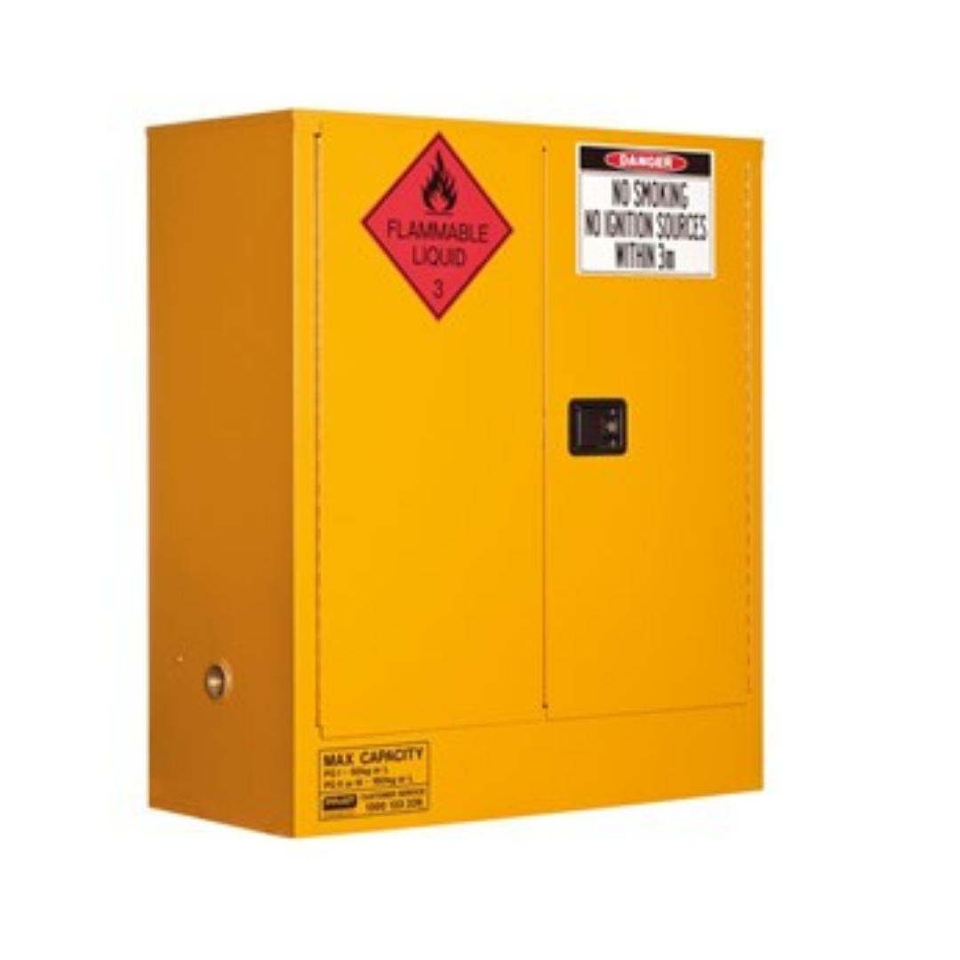Flammable Liquid Storage Cabinet: 160L - 2 Doors - 2 Shelves