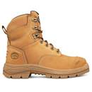 O55332  Oliver Men's Lace Up Safety Boots - Wheat