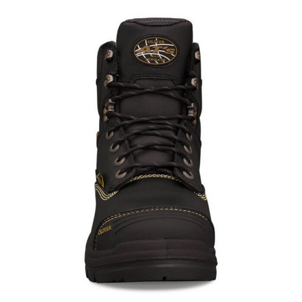 Oliver 55346S Mens 8.5 Black Leather Steel Toe Metatarsal Guard Work Boots NEW Amazon.com | Oliver mens Protective Safety Boots, Black, 10  main image 4