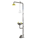 Combination Shower -Single Nozzle Eye Wash - Bowl & Foot Treadle