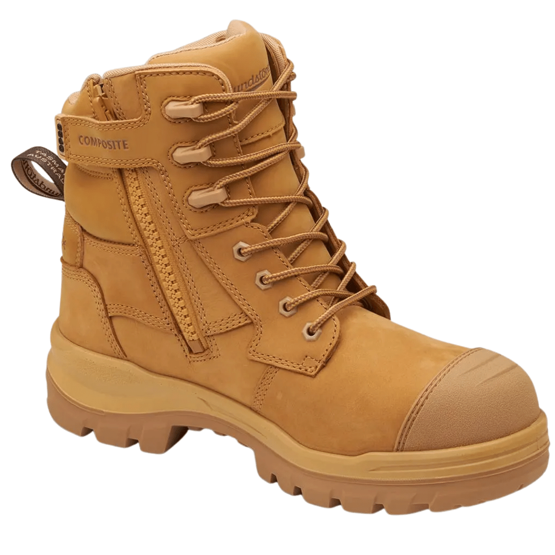 Blundstone 8560 Mens Rotoflex 150mm height Safety Boot - Wheat