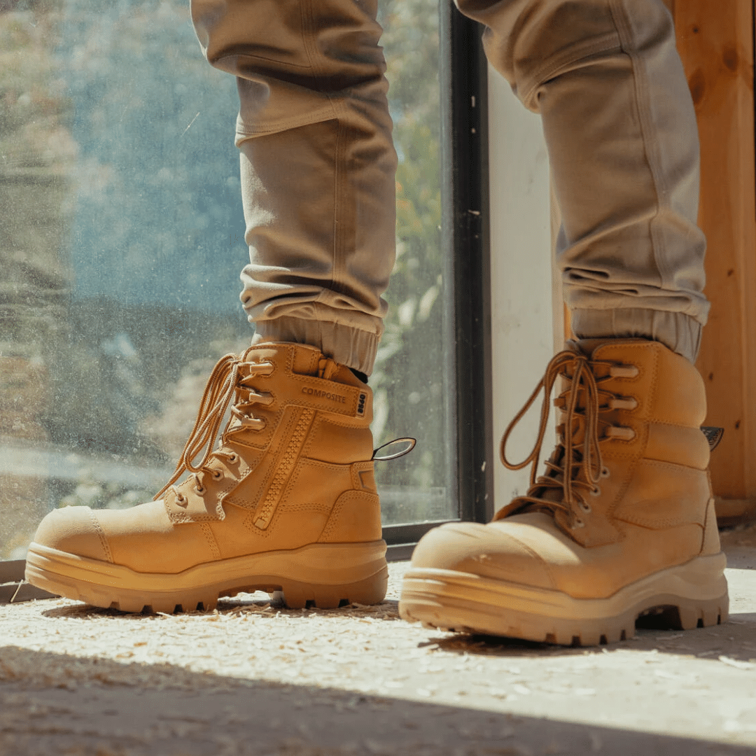 Blundstone 8560 Mens Rotoflex 150mm height Safety Boot - Wheat
