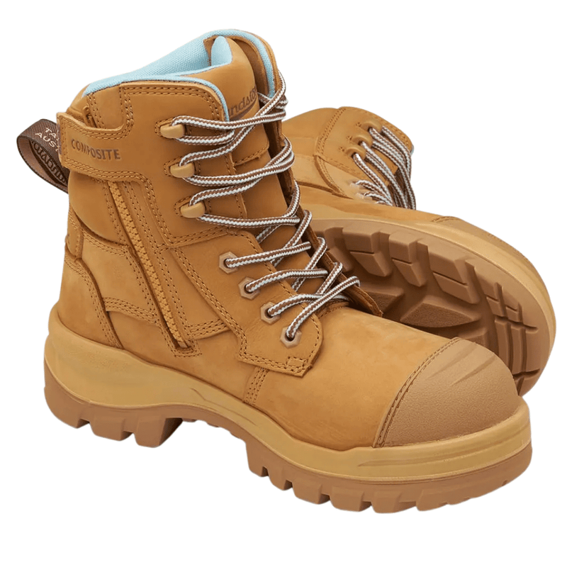 Blundstone 8860 Womens Rotoflex 150mm Safety Boot Wheat