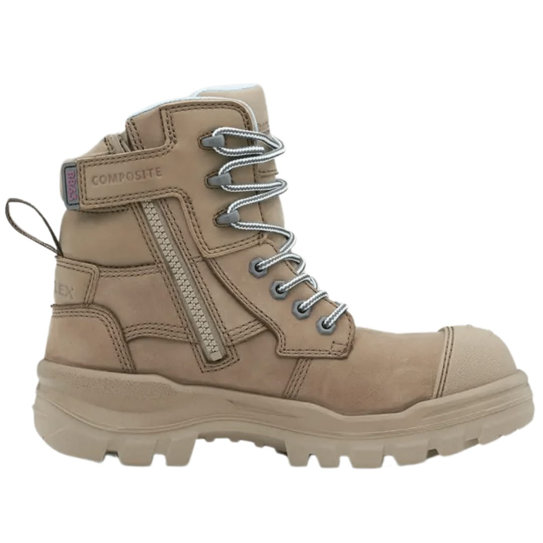 Blundstone 8863 Womens Rotoflex 150mm Safety Boot - Stone - B8863