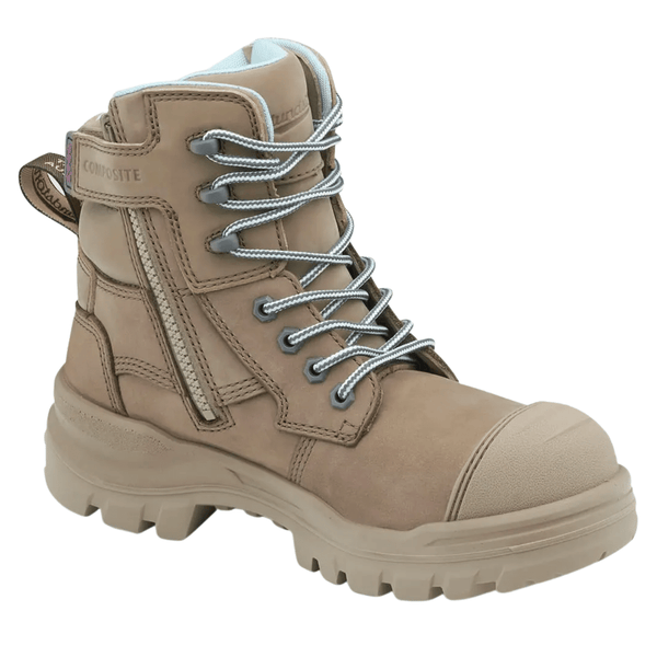 Women s Lace Up Side Zip Work Boots Get Real Workwear