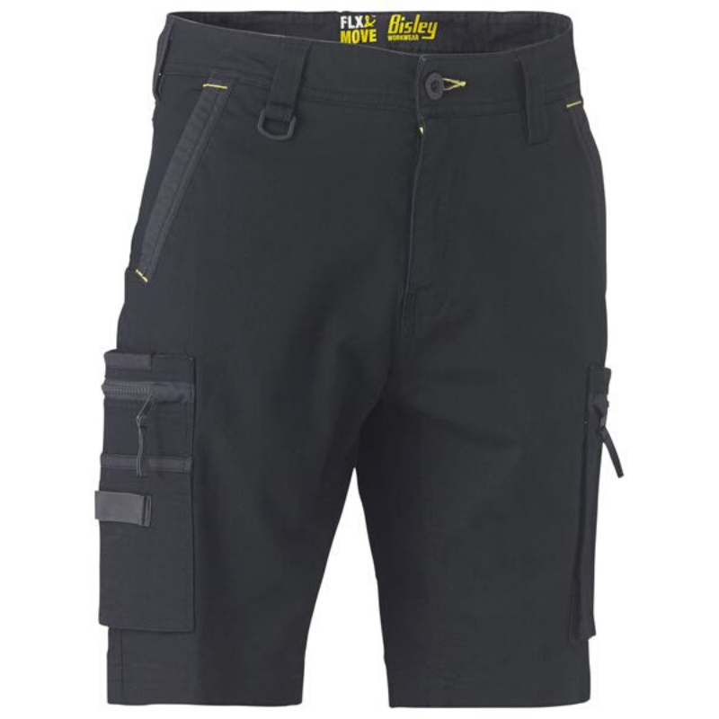BSHC1330 Bisley Men's Flex & Move Stretch Zip Cargo Short