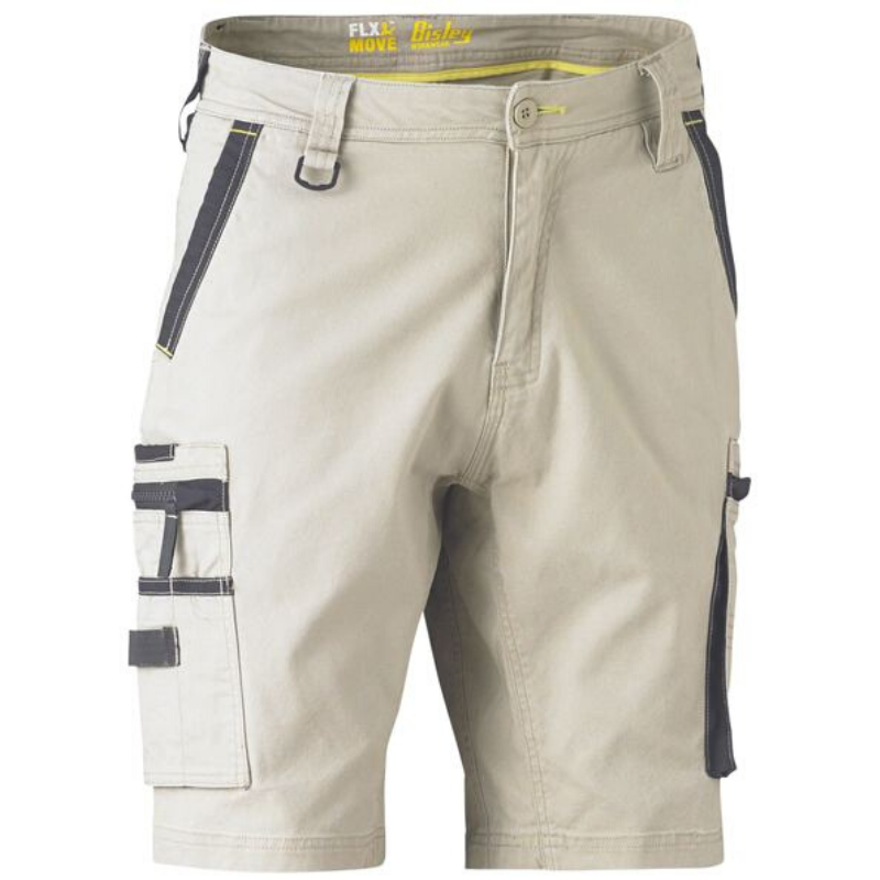BSHC1330 Bisley Men's Flex & Move Stretch Zip Cargo Short