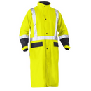 Bisley BJ6961T* Men's / Unisex Taped Hi Vis Long Rain Coat