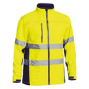 Bisley Women's Taped 2 Tone Hi Vis Soft Shell Jacket BJL6059T