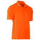 Bisley Mens Coolmesh Polo with Reflective Piping BK1425