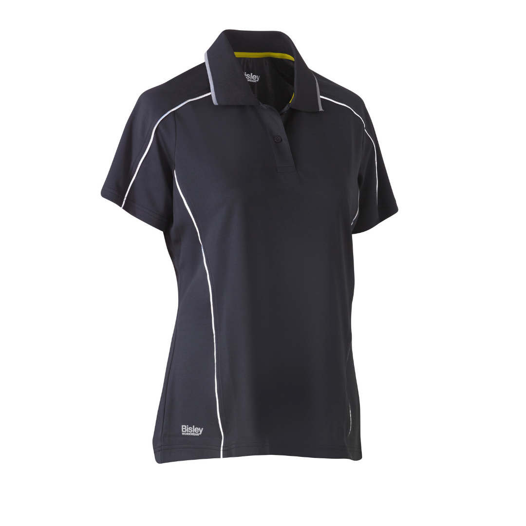 Bisley Women's Cool Mesh Polo with Reflective Piping BKL1425