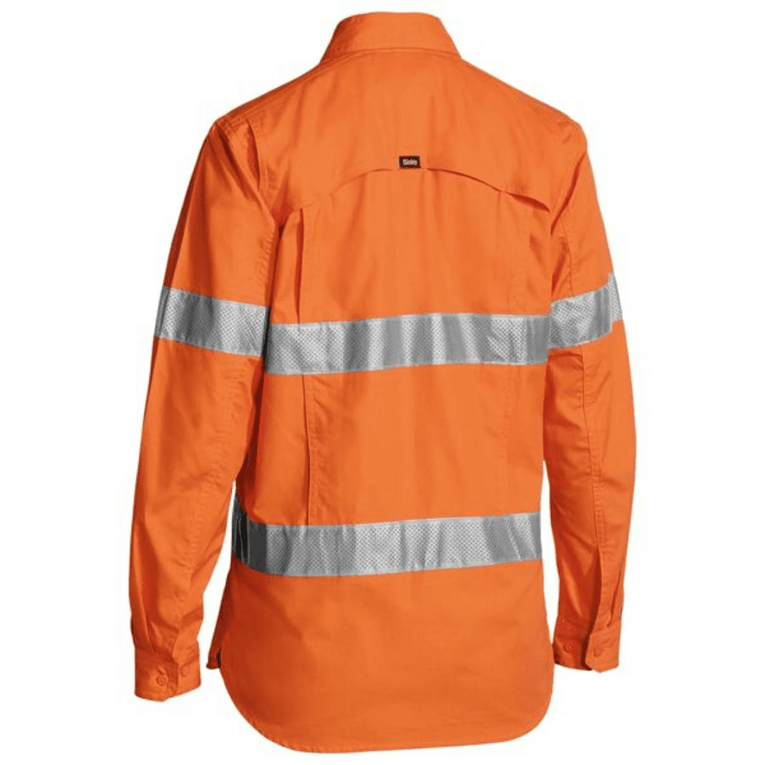 Bisley Womens Taped Hi-Vis X Airflow Ripstop Shirt BL6416T*