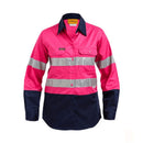 Bisley Women's Taped Hi Vis Cool Lightweight Drill Shirt BL6896