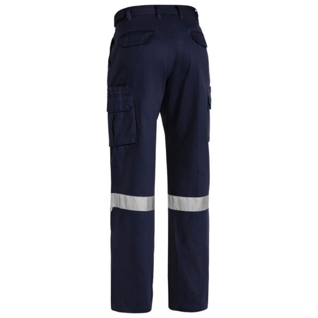 Bisley Men's 8 Pocket Cargo Pant 3M Reflective Tape BPC6007T