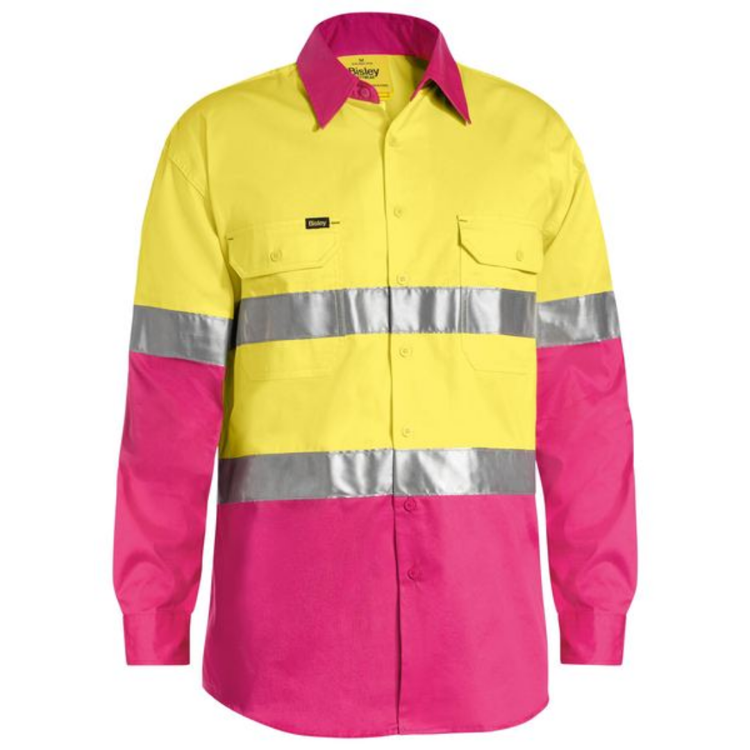 Bisley BS6696T Men's Taped Hi Vis Cool Lightweight Shirt