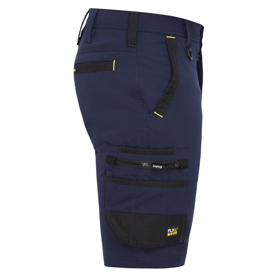 BSHC1332 Bisley Men's FLX & Move 4-Way Stretch Zip Cargo Short